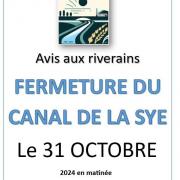 2024 affiche fermeture canal we