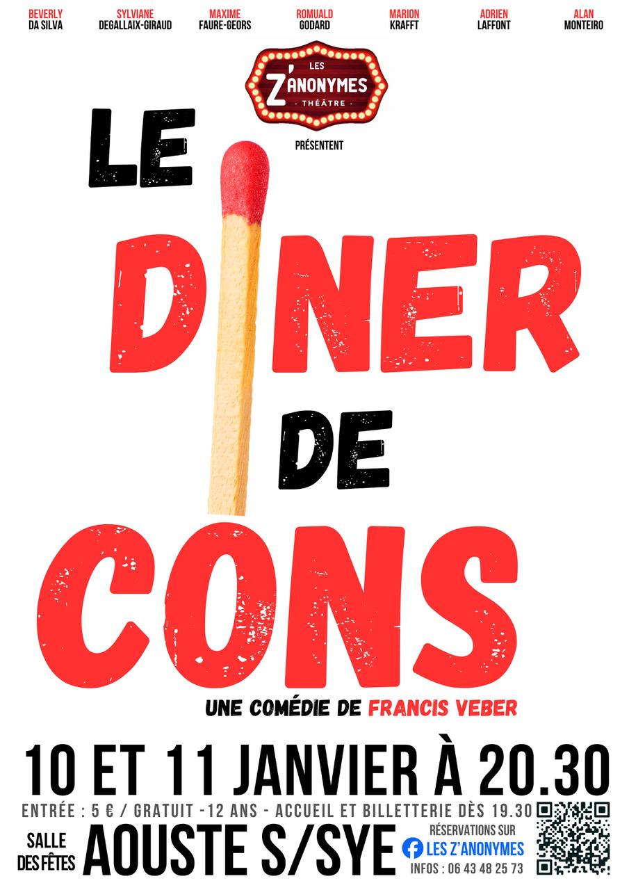 Affiche janvier le diner de cons flyer a4